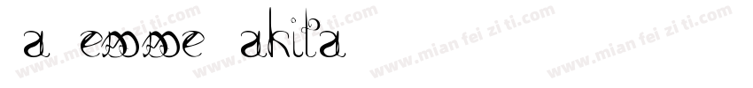 La Femme Makita字体转换